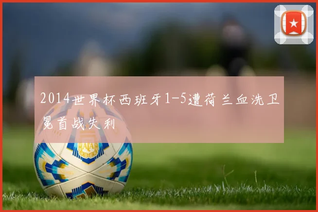 2014世界杯西班牙1-5遭荷兰血洗卫冕首战失利